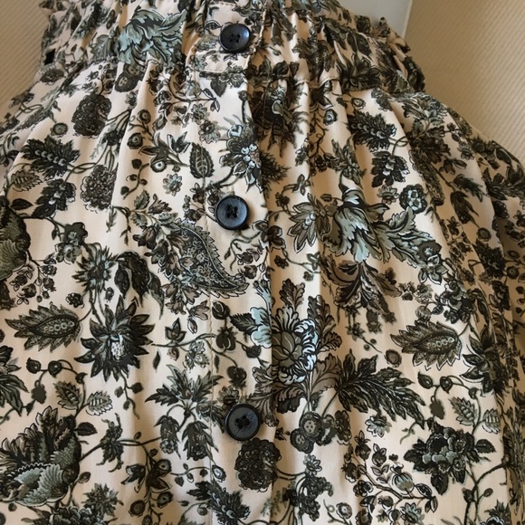 Zara natural & olive print skirt. Elastic waist - Picture 3 of 3